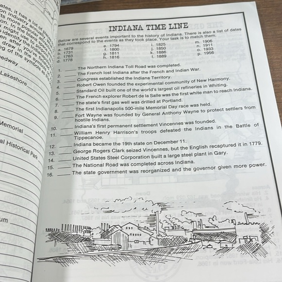 50 Nifty States by Jerry Aten, good Apple activity book for grades 4-8+ - Picture 5 of 9